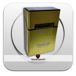 กล่องเก็บมวน Firebox พรีเมี่ยม เปิด-ปิด โดยแม่แหล็กสุดล้ำ สี Gold