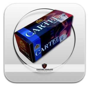 A.4"ก้นกรอง CARTEL แดง บรรจุ 300 มวน ราคา 110.บาท