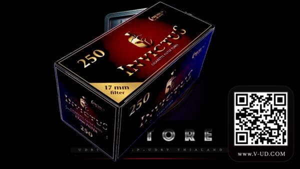 ก้นกรองเปล่าร้อน INVICTUS แดง 1 กล่อง 250 มวน-รหัส A2 - Image 5