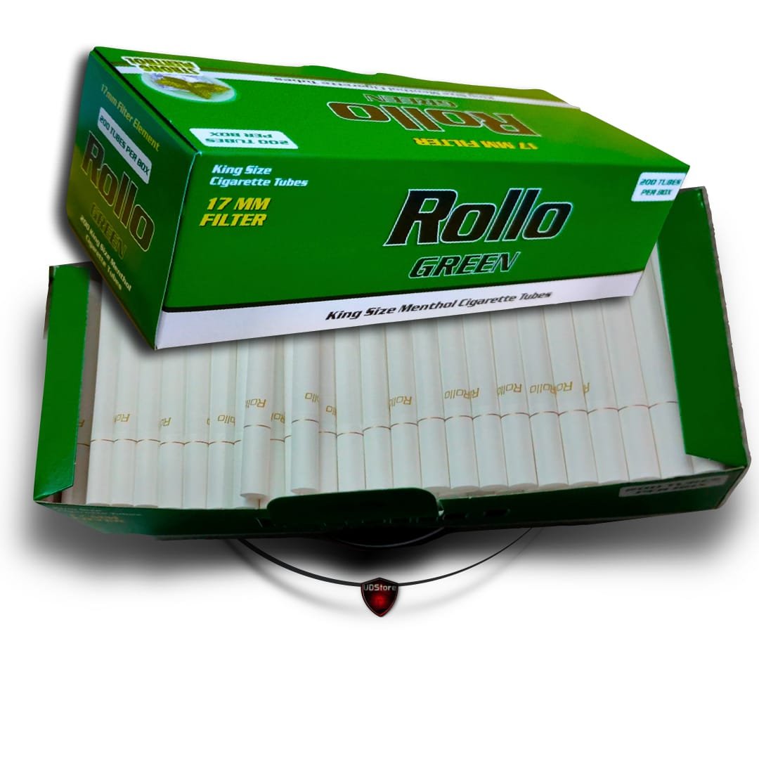 ก้นกรองเปล่าเย็น ROLLO เขียว 1กล่อง 200มวน - Image 3